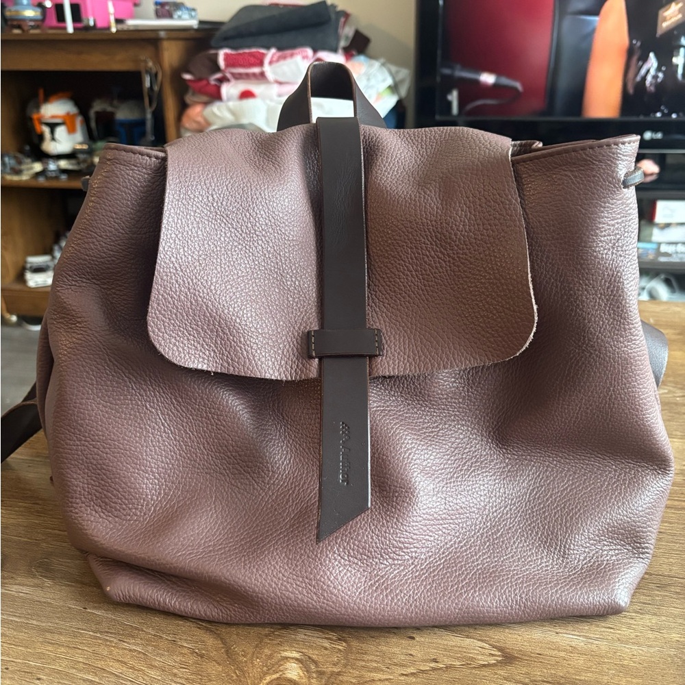 Brown Leather “Author” Bag